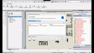 Automatic 2D Drawing Generator in SolidWorks preview